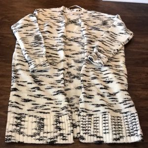 Open front long cardigan